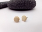 Preview: Mini Kokos Ohrstecker hell